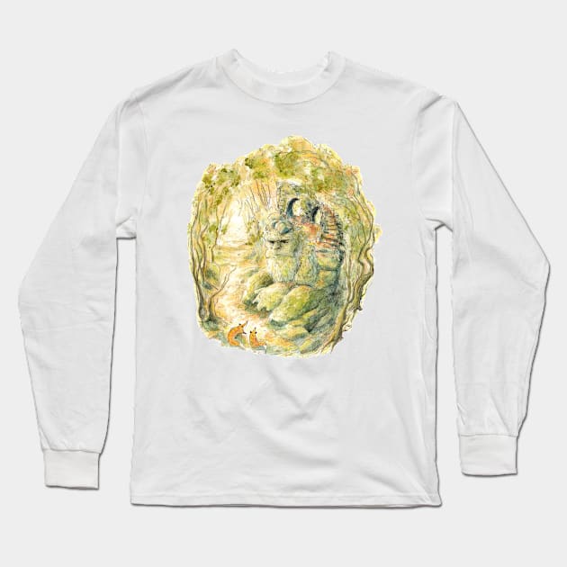 Rock Long Sleeve T-Shirt by Rumpled Crow